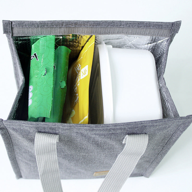 Insulated Oxford Cloth Lunch Bag Portable for Students and Outdoor