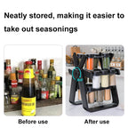 18-in-1 Rotating Ferris Wheel Kitchen Condiment Bottle Holder Se