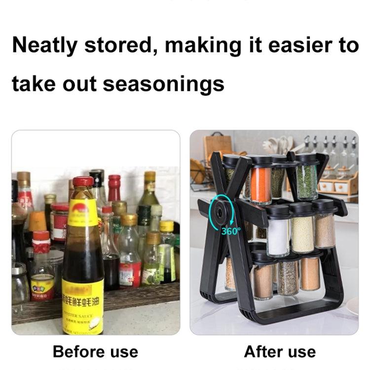18-in-1 Rotating Ferris Wheel Kitchen Condiment Bottle Holder Se
