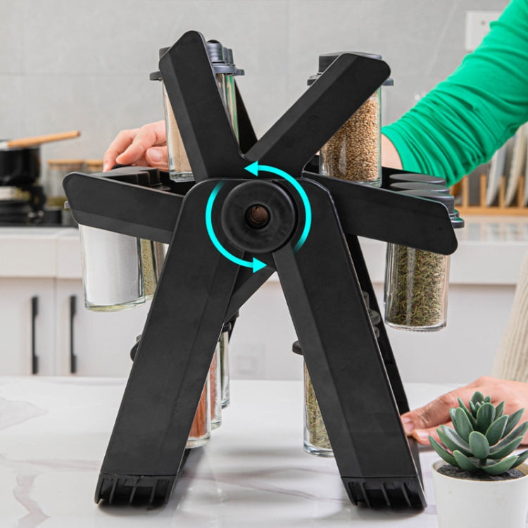 18-in-1 Rotating Ferris Wheel Kitchen Condiment Bottle Holder Se