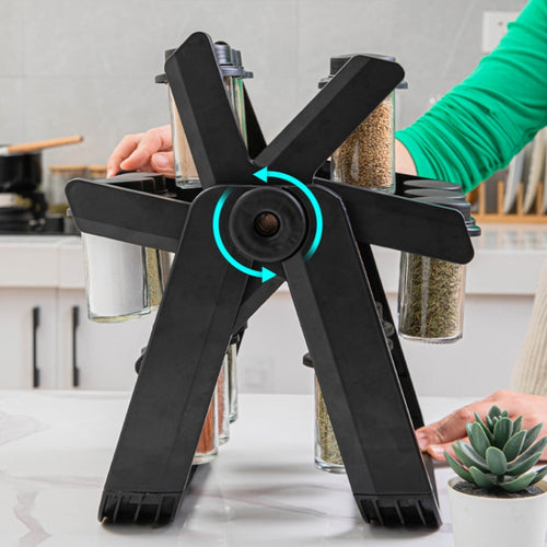 18-in-1 Rotating Ferris Wheel Kitchen Condiment Bottle Holder Se