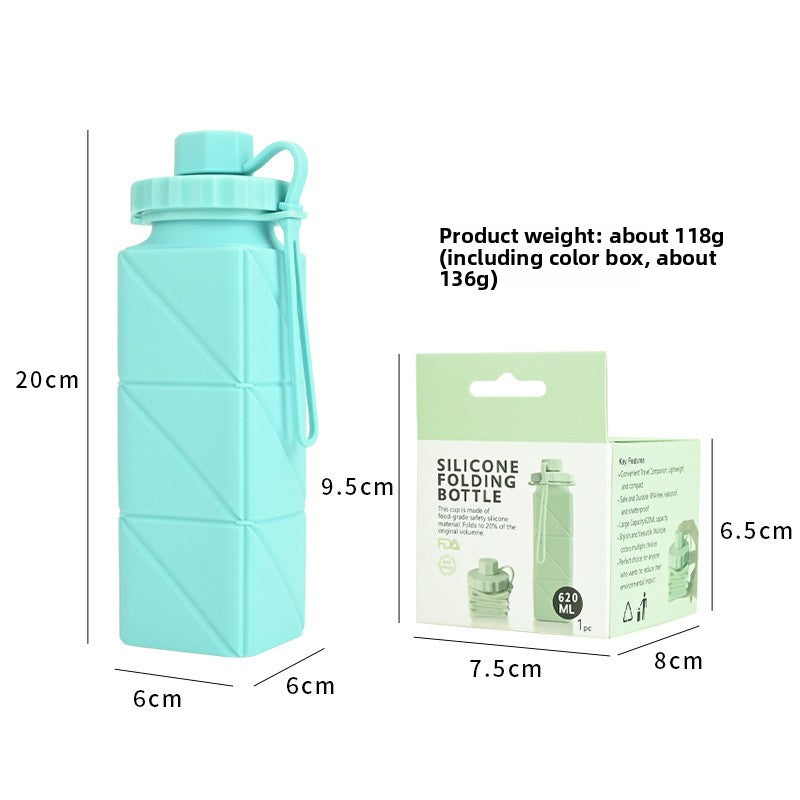 Silicone Folding Water Cup Portable Travel Drinkware