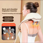 Ergonomic Heating Neck Massager with Infrared Therapy