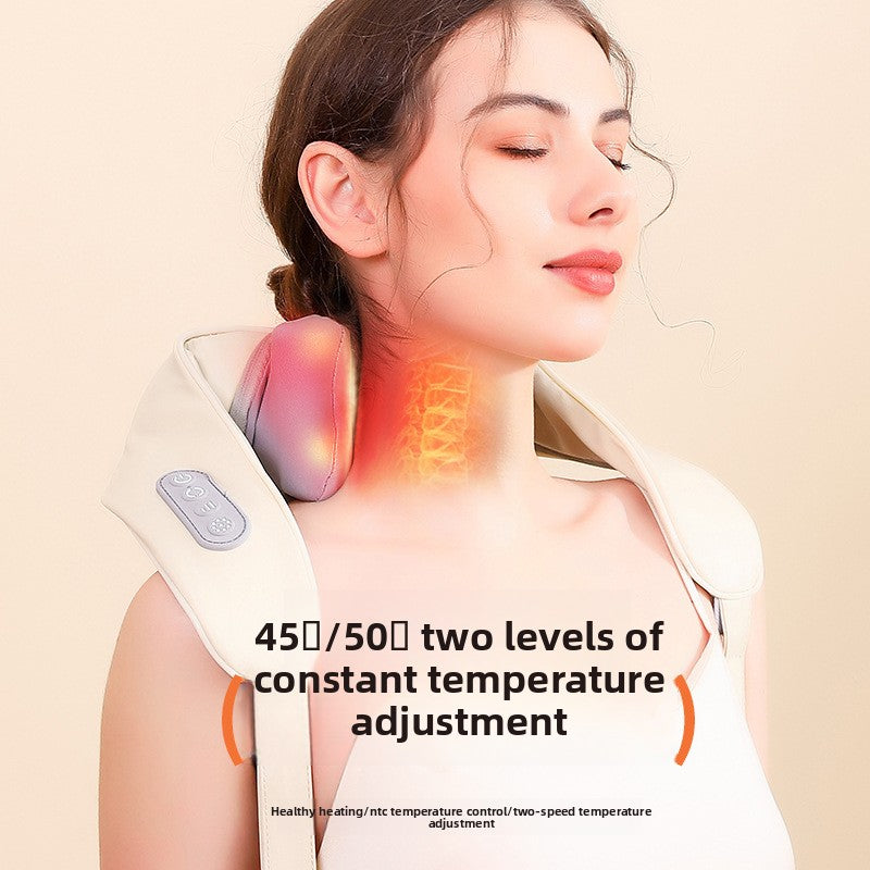 Ergonomic Heating Neck Massager with Infrared Therapy