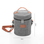 round lunch bag