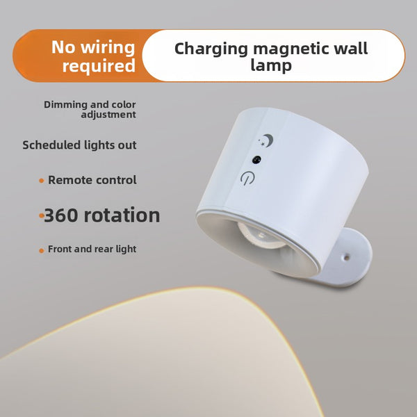 Magnetic Wireless Charging Wall Lamp with Remote Control