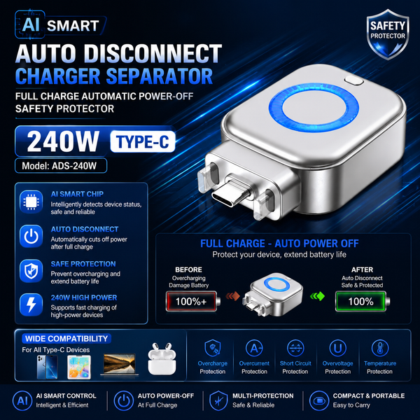240W AI Smart Auto Disconnect Charger Separator