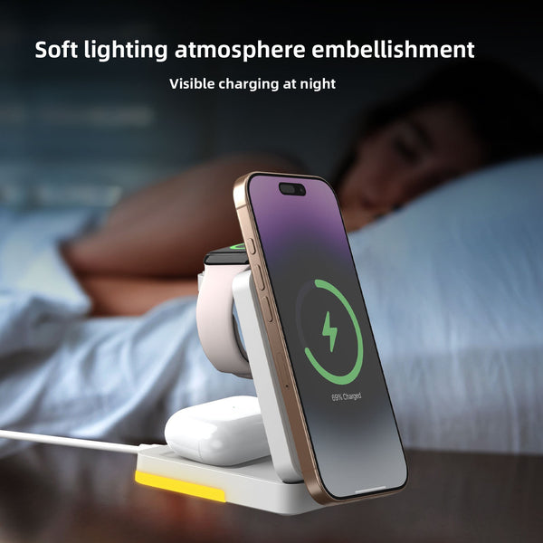 Wireless charging mobile phone holder