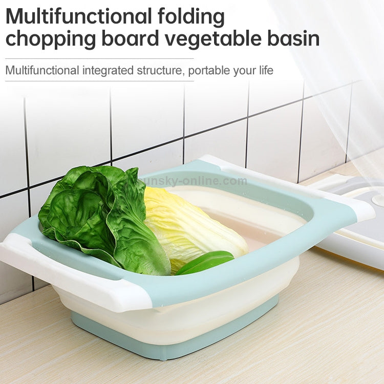 Multifunctional Cutting Board Kitchen Foldable Vegetable Washing Basin,