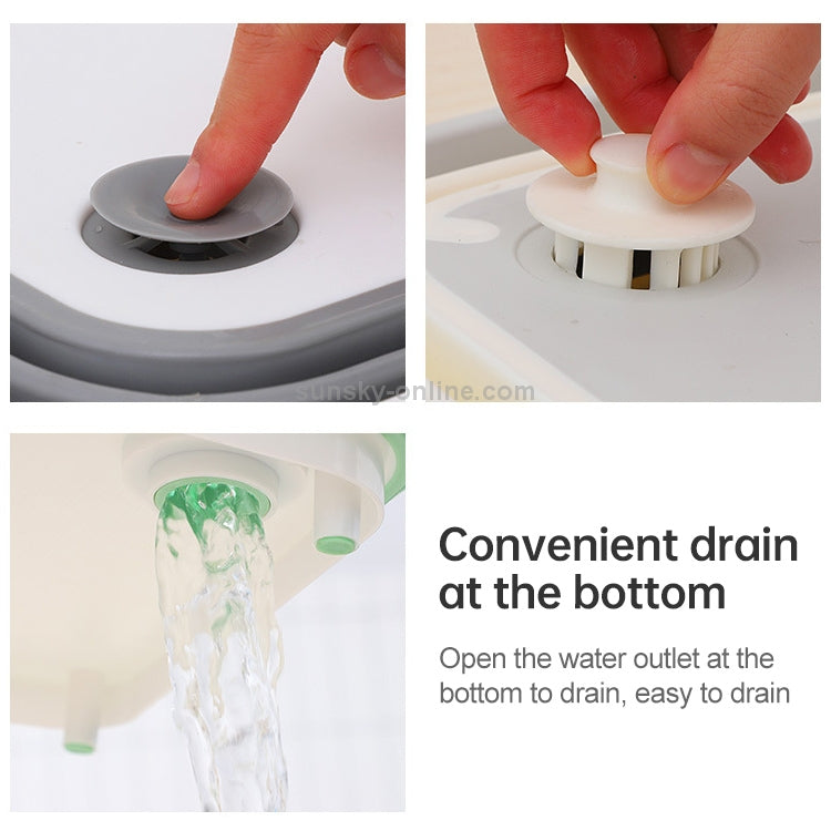 Multifunctional Cutting Board Kitchen Foldable Vegetable Washing Basin,
