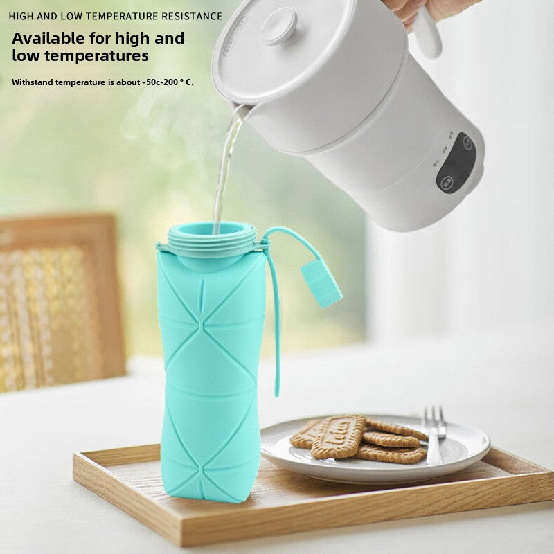 Silicone Folding Water Cup Portable Travel Drinkware