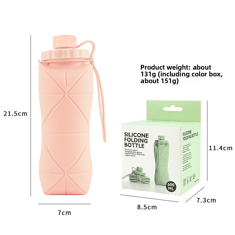 Silicone Folding Water Cup Portable Travel Drinkware