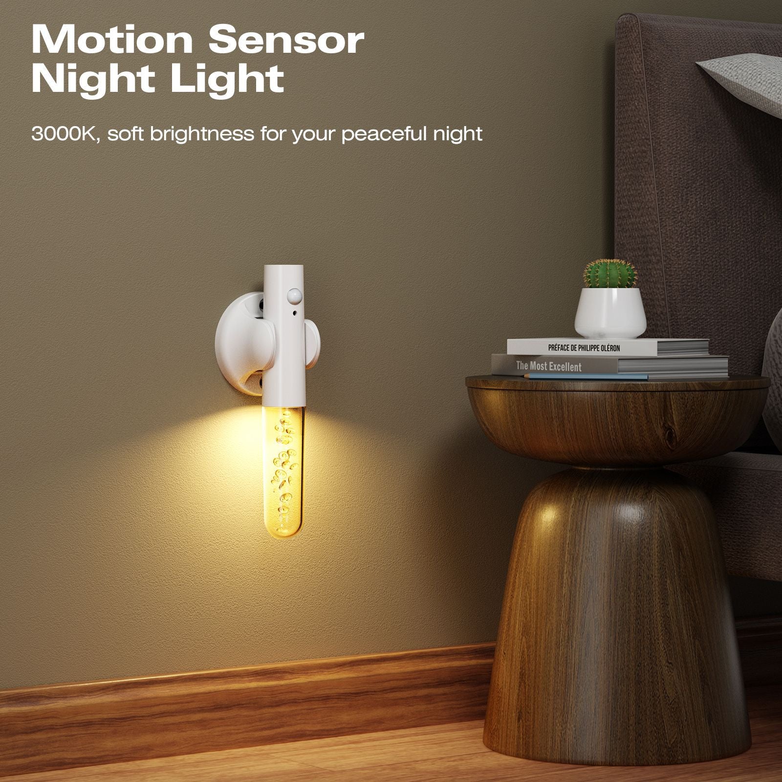 Motion Sensor Night Light – Smart, Rechargeable & Energy-Efficient LED Lighting