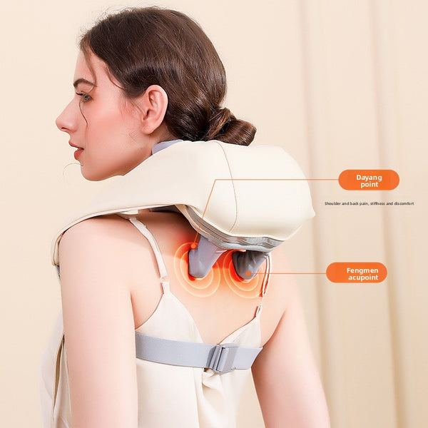 Ergonomic Heating Neck Massager with Infrared Therapy