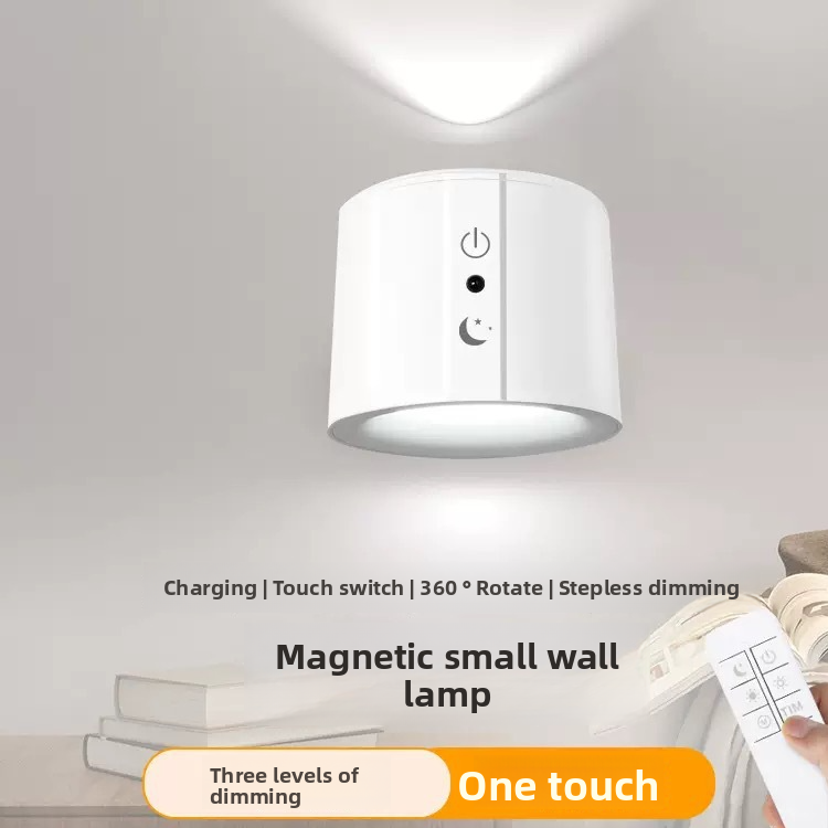 Magnetic Wireless Charging Wall Lamp with Remote Control