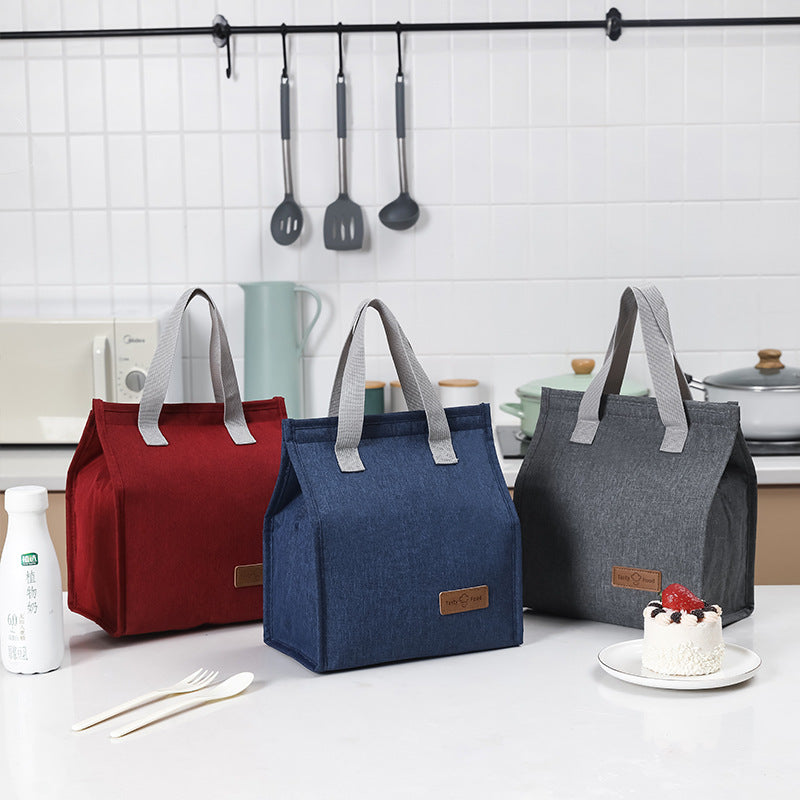 Insulated Oxford Cloth Lunch Bag Portable for Students and Outdoor