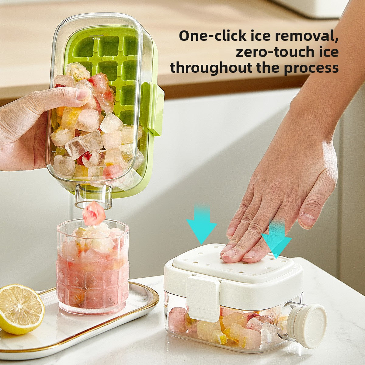 Press-Type Ice Cube Mold