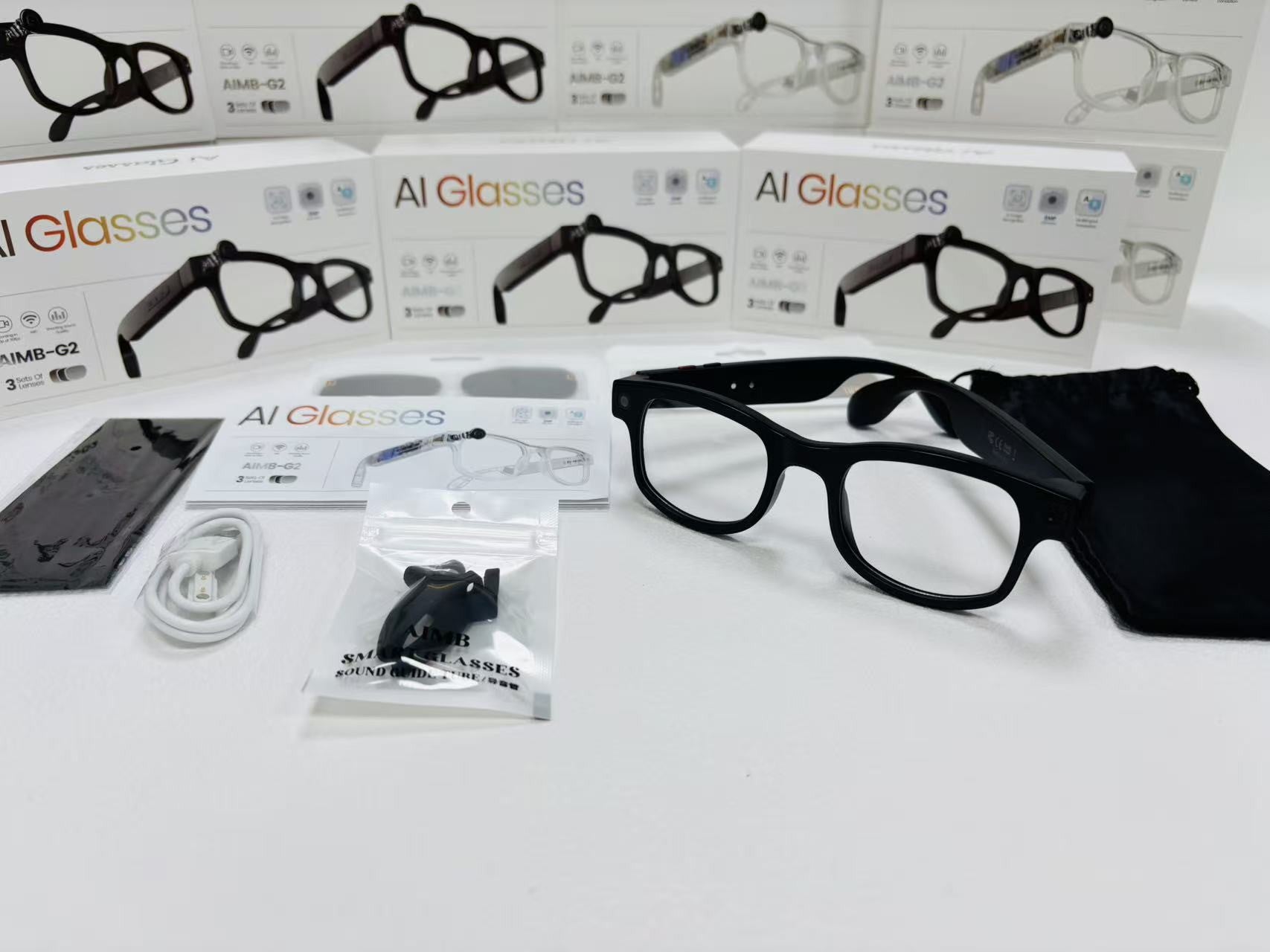 AIMB-G1 Smart Glasses with AI Translation