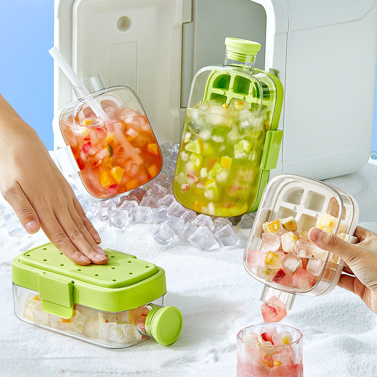 Press-Type Ice Cube Mold