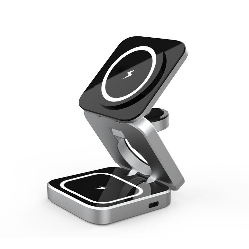 three-in-one charger mobile phone bracket charger